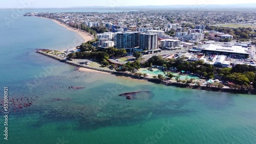 Redcliffe Coast in Brisbane. Redcliffe is a town and suburb in the Moreton Bay Region, Queensland, Australia. photo