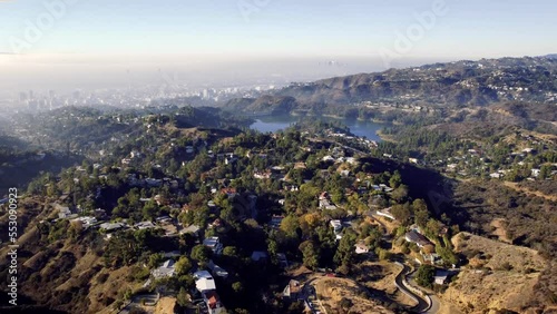Hollywood Reservoir, also known as Lake Hollywood, is a reservoir located in the Hollywood Hills, situated in the Santa Monica Mountains north of the Hollywood neighborhood of Los Angeles, California.