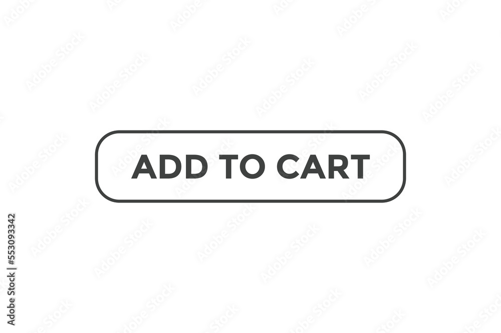 Add to cart button web banner template Vector Illustration
