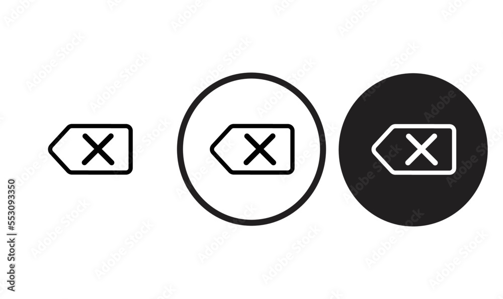 delete icon black outline for web site design
and mobile dark mode apps
Vector illustration on a white background
delete icon black outline for web site design
and mobile dark mode apps
Vector illustration on a white background