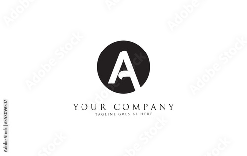 Free Download Circle brand logo icon and simple elegant flat symbol logo design vector brand icon letter A - GFXLoad