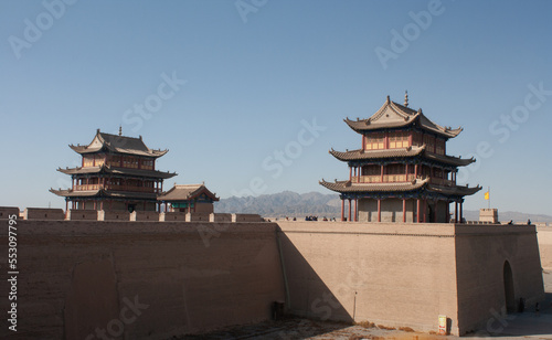 Jiayuguan pass in Gansu, China photo