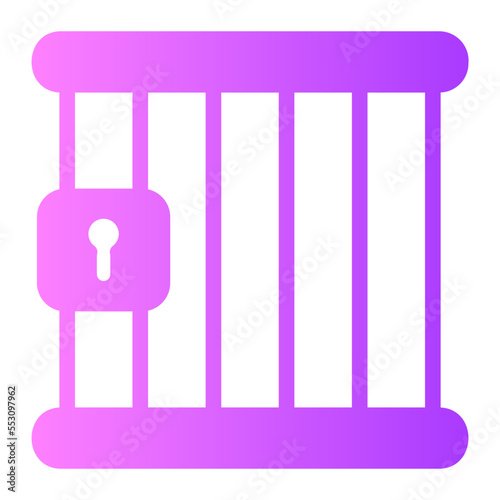 jail gradient icon