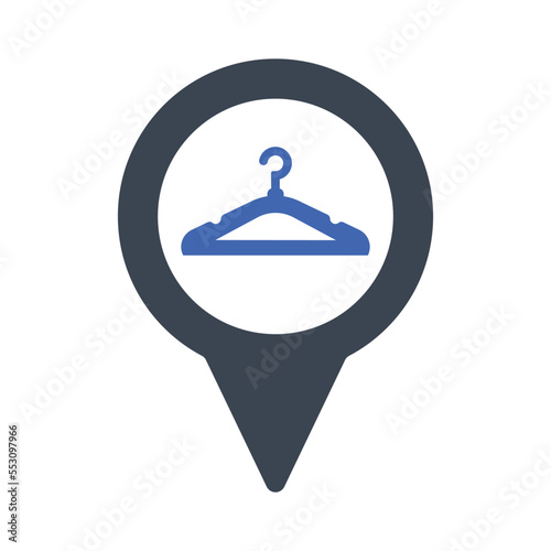 Cloth shore location icon