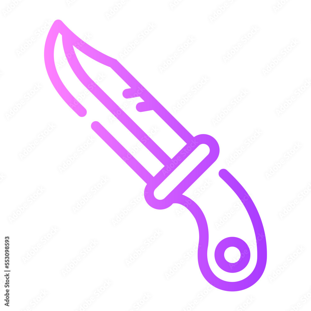 knife gradient icon knife gradient icon