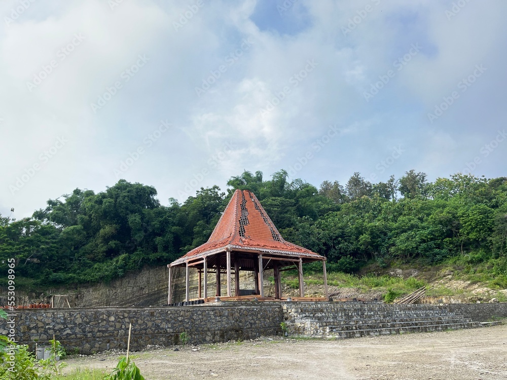 View of Pendopo which is typical Javanese building in Piyungan, Yogyakarta. View of Pendopo which is typical Javanese building in Piyungan, Yogyakarta.