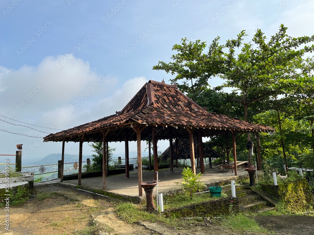 View of Pendopo which is typical Javanese building in Piyungan, Yogyakarta. View of Pendopo which is typical Javanese building in Piyungan, Yogyakarta.