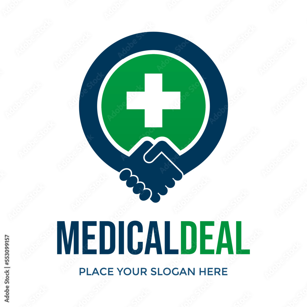 Fototapeta premium Medical Deal Vector Logo
