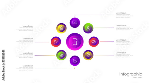 Vector Infographics design templates, and business concepts, can be used for workflow layout, diagrams, annual reports