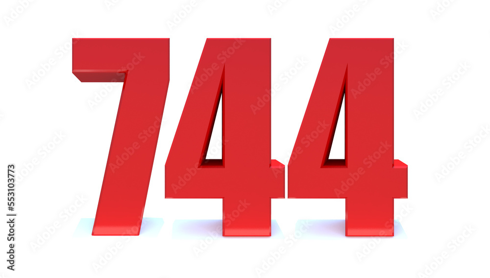 744 number 744 number