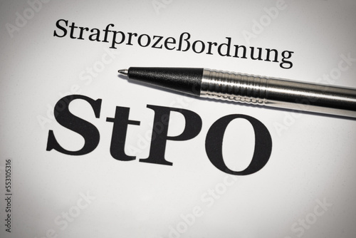 StPO Strafprozessordnung photo