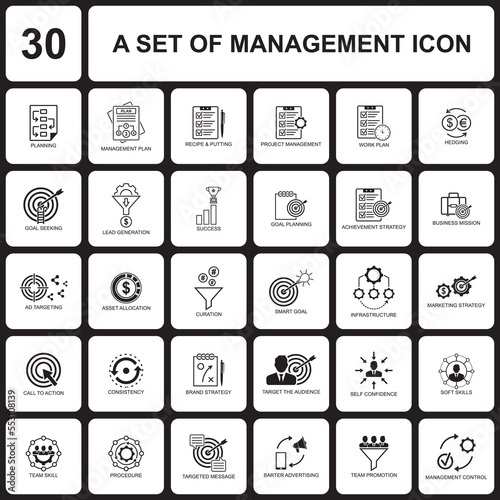 management icon , business icon vector