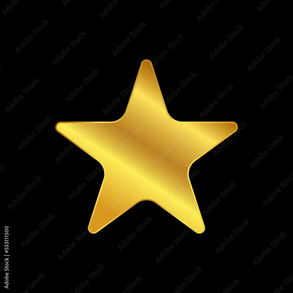 Obraz premium gold star vector logo template