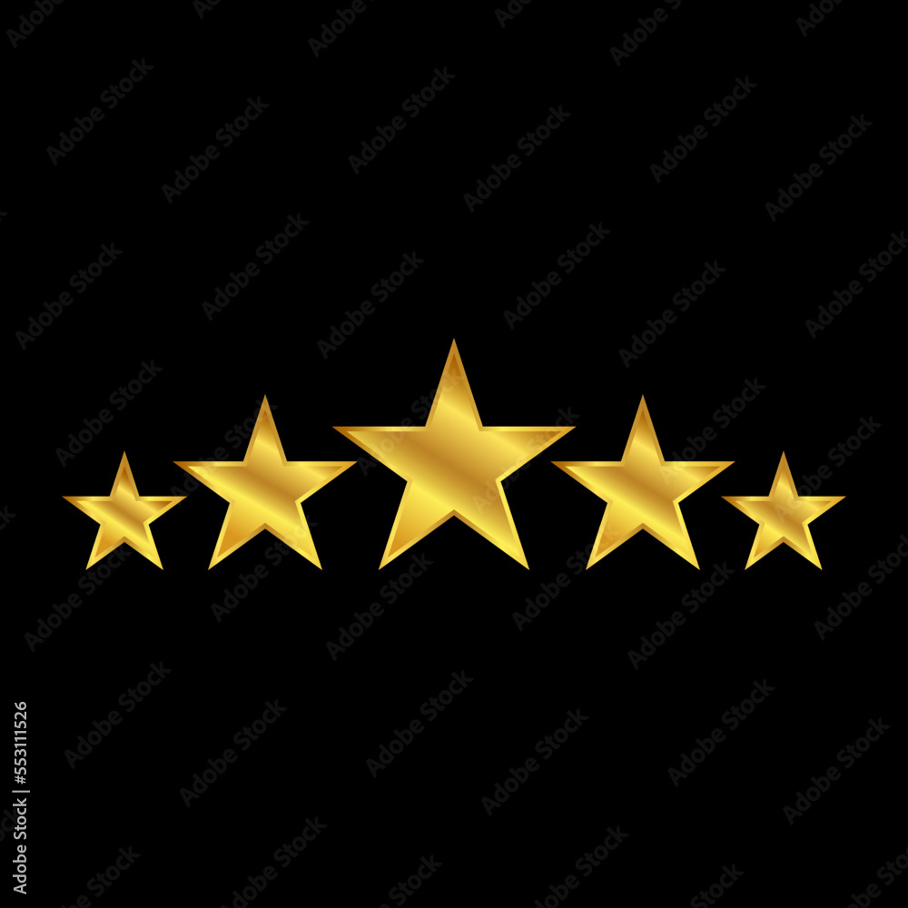 Obraz premium gold star vector logo template
