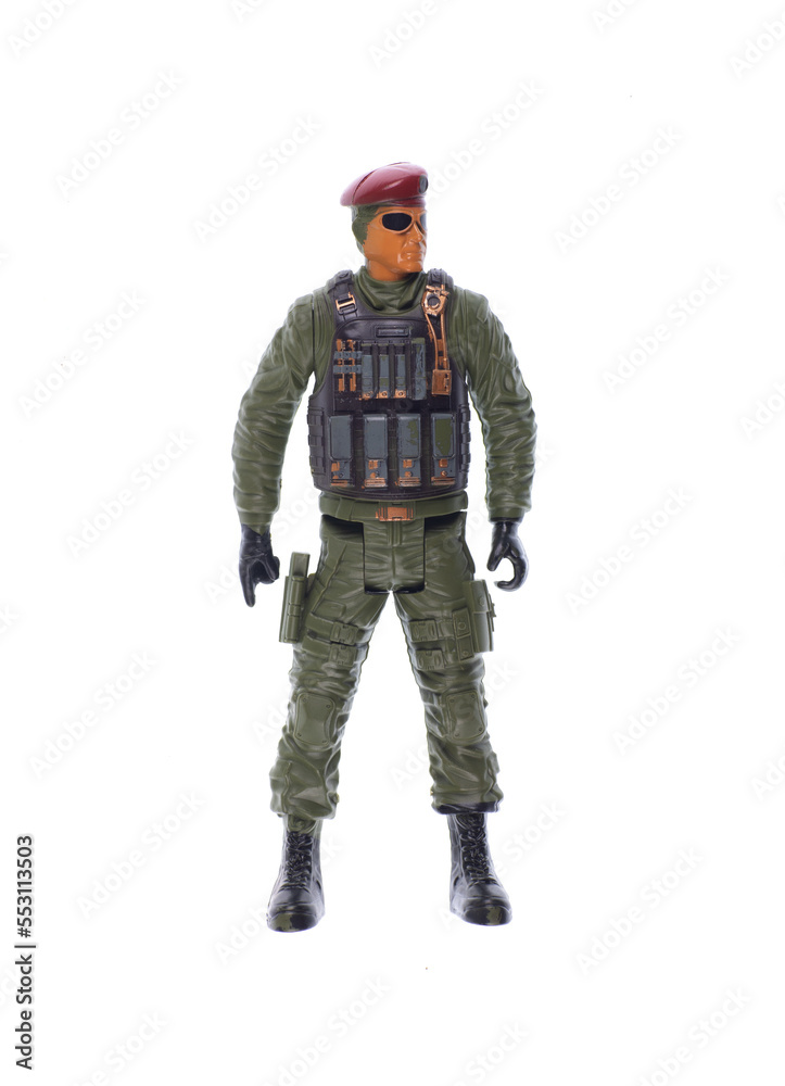 toy soldier marine isolated on white background toy soldier marine isolated on white background