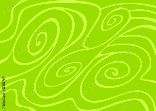 Abstract background with cute wavy and curly line pattern