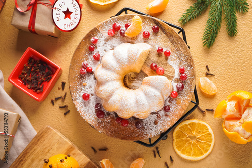 Festive christmas bundt cak...