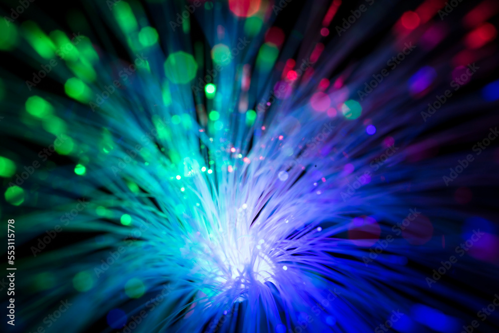 Abstract close up fiber optics light for background. picture used backdrop computer communication technology or advertising. Optical lighting. Abstract close up fiber optics light for background. picture used backdrop computer communication technology or advertising. Optical lighting.