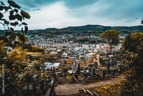 Overview Of Small Town In Sasebo Japan