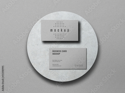 elegant and minimalist business card mockup