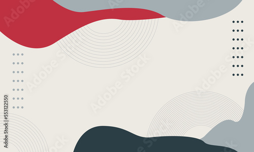 Abstract Background Simple Hand Drawn Minimalist Style with Free Shape and Pastel Colors. Vector Background Illustration for presentation