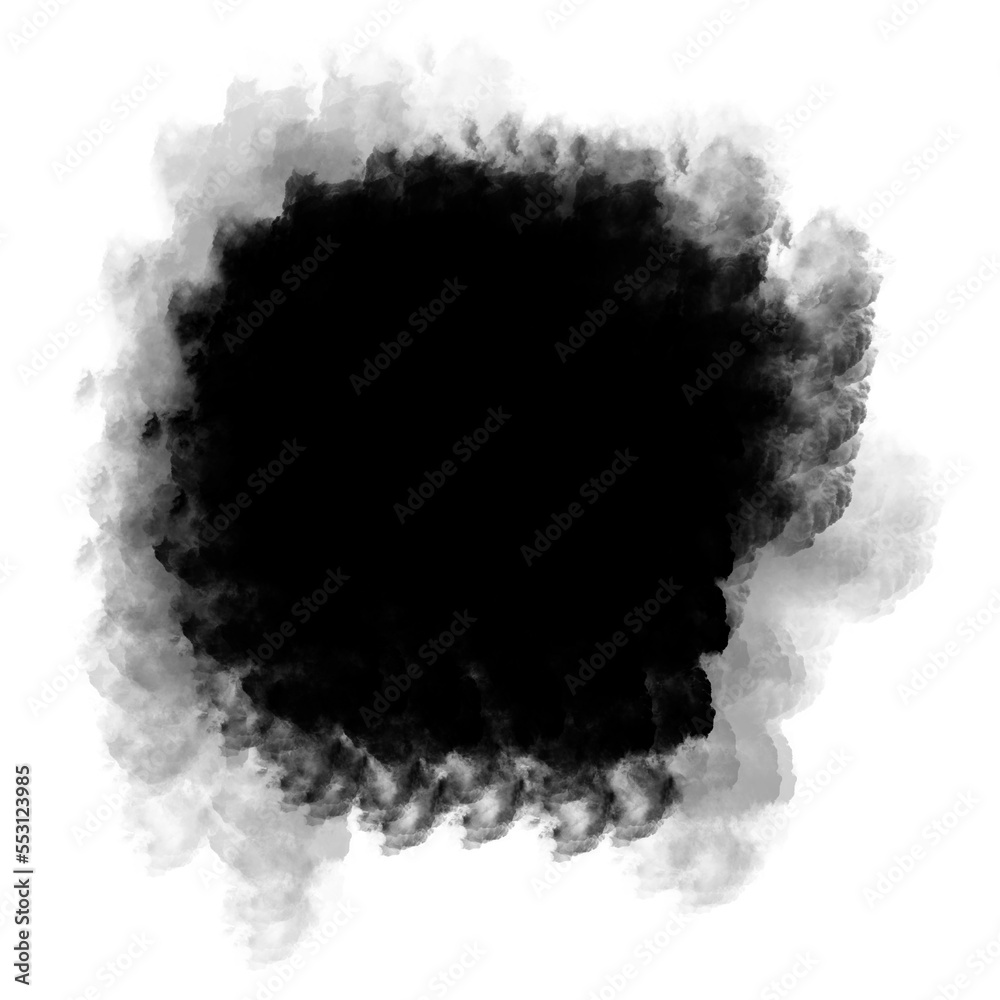 black smoke cloud png - smoky speech bubble banner shape 