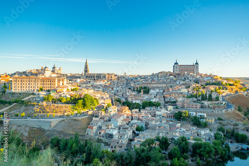 Toledo, Spain city view at sunrise