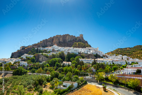Zahara de la Sierra, Spain. White village of Andalusia