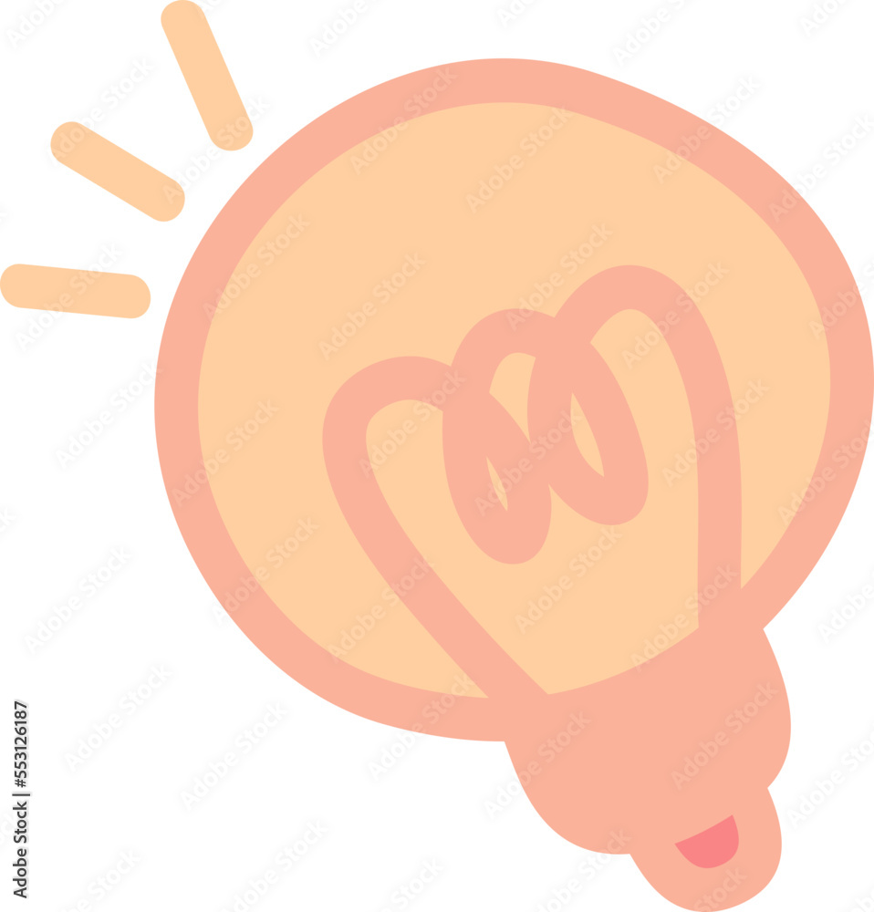 Light bulb doodle vector Light bulb doodle vector