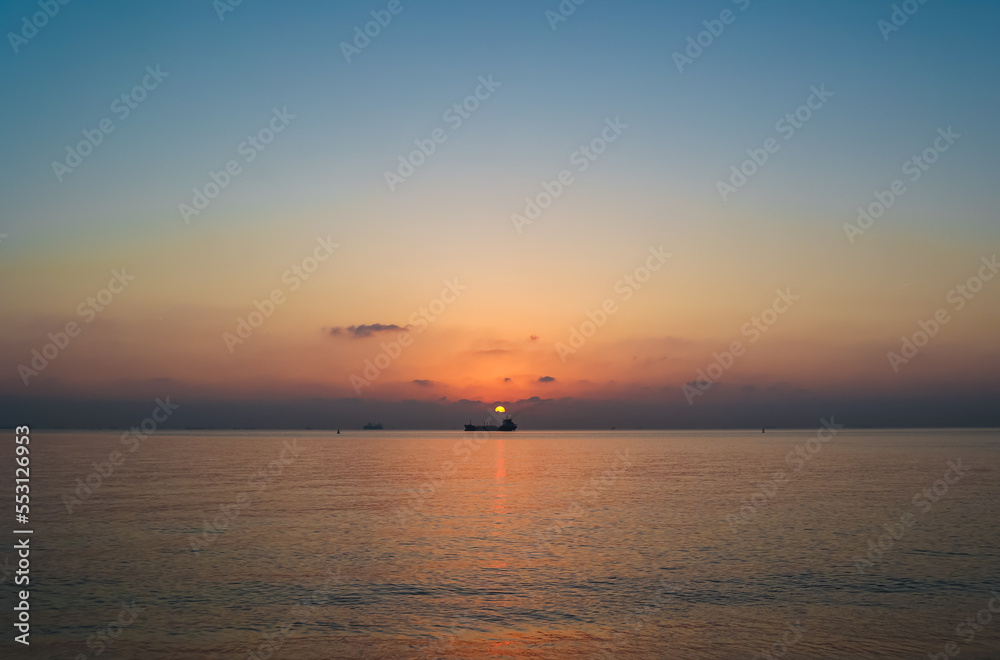 sunrise at the sea