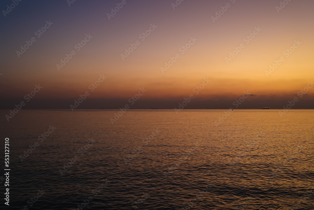 Sky and Ocean before Sunrise