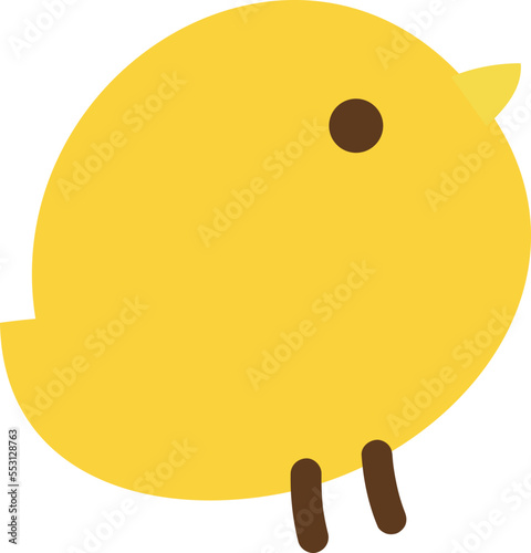 Little chick doodle vector