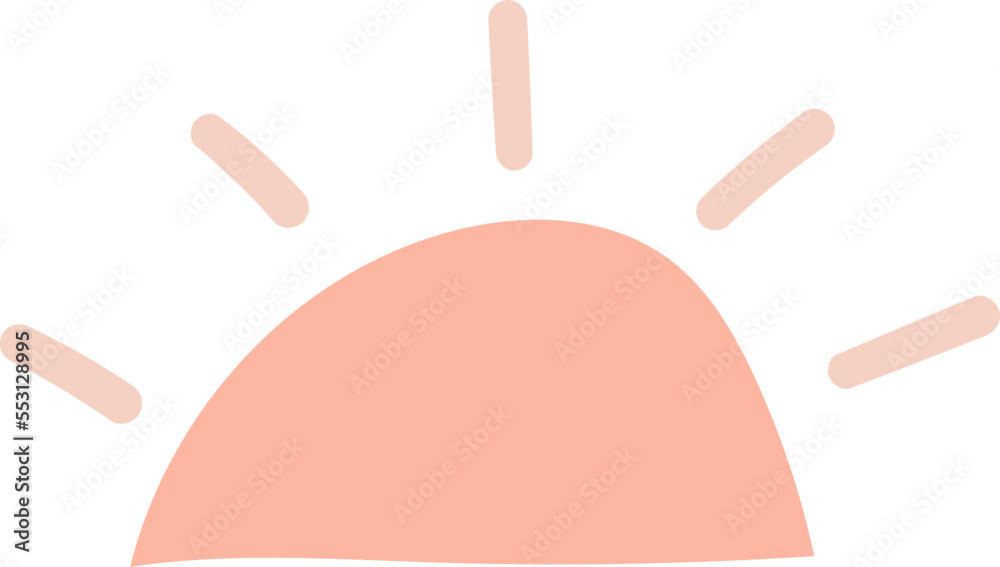 Half sun minimal vector Half sun minimal vector