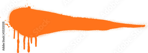 Orange splatter graffiti