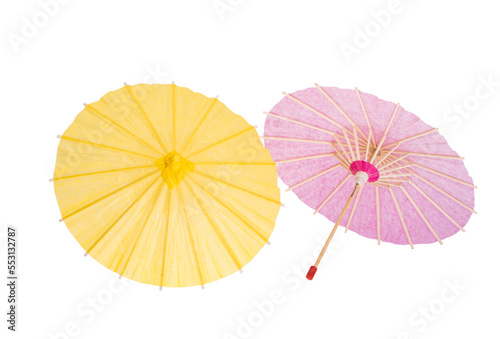 colored paper japanese umbrellas