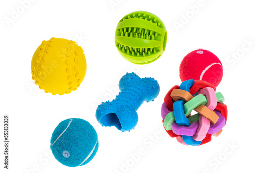 dog toys isolated