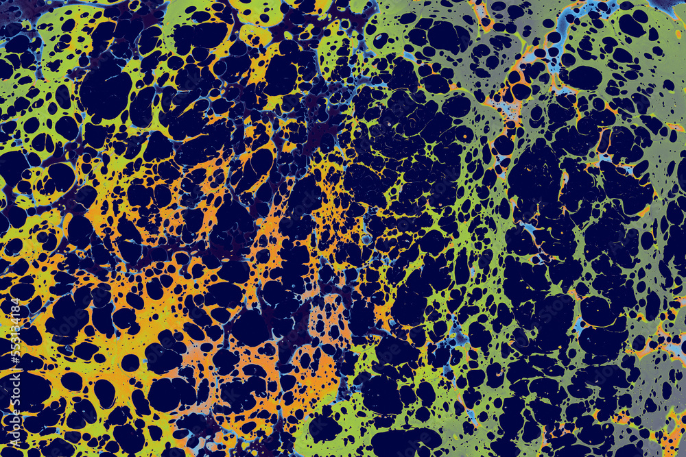 Obraz premium Abstract ebru marbling texture background design.