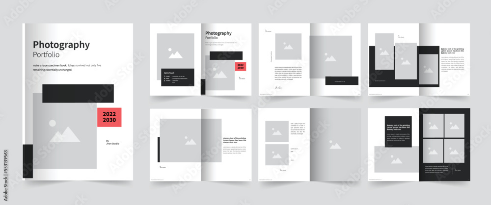 Photography Portfolio or Portfolio design template Photography Portfolio or Portfolio design template