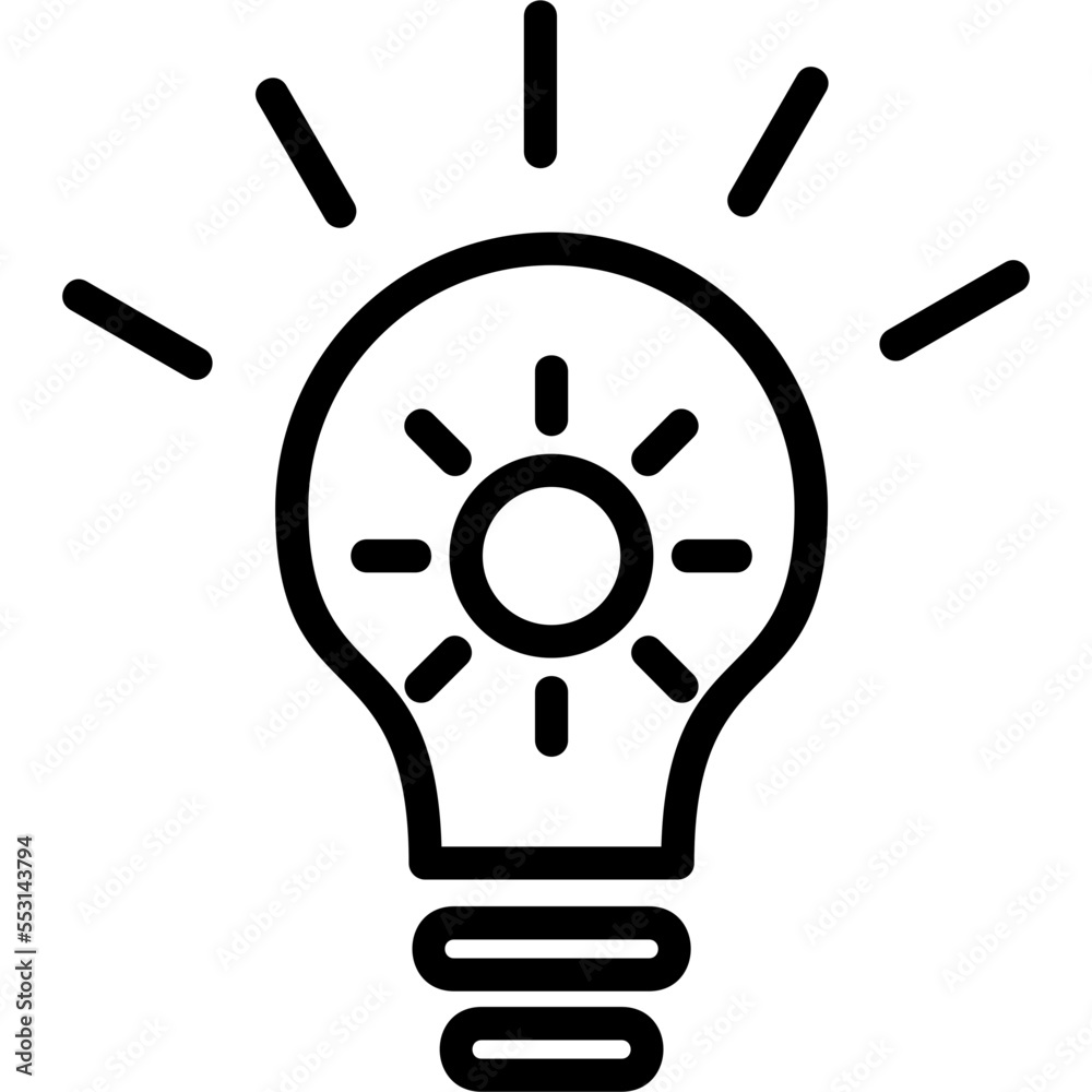 Warm White Light Icon