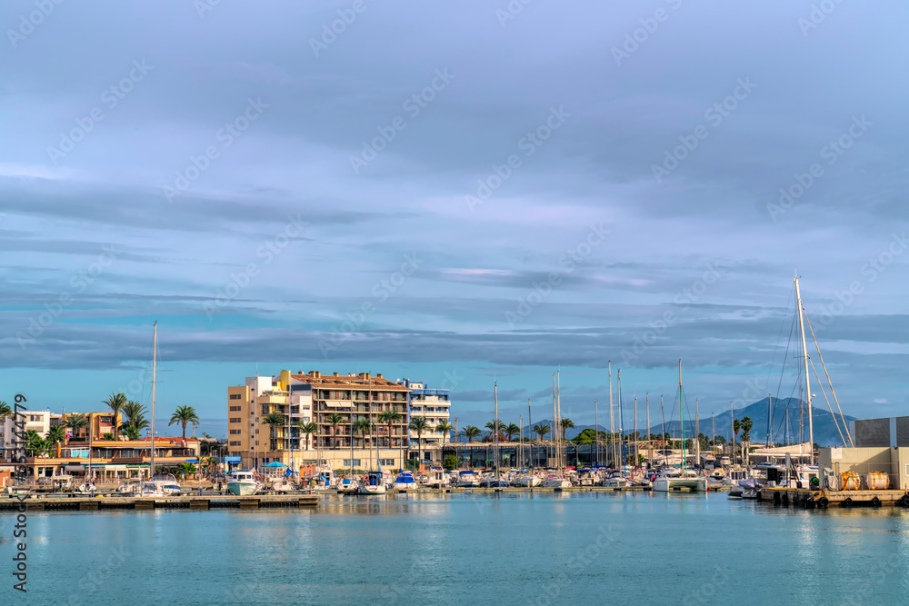 Benicarlo marina Spain between Peniscola and Vinaros Castellon province Costa del Azahar with boats and yachts