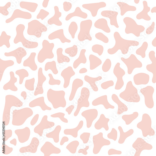 Cow seamless pattern background. Vector illustration print for children t-shirt