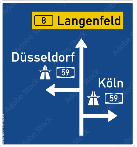 This sign indicates the end of a lanelanes. All the traffic in this lanethese lanes must merge into the adjacent lane. Direction Signs, road signs Germany