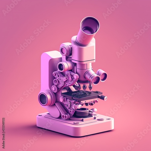 microscope in a laboratory, ai