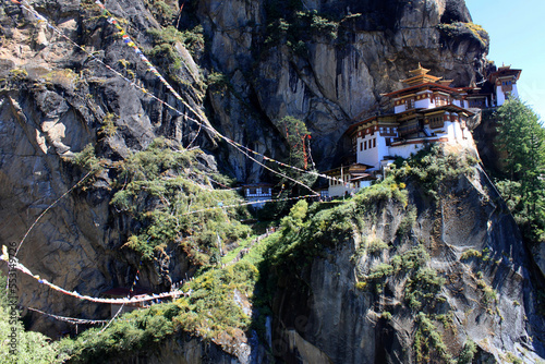 View of Tiger Nest Temple in Bhutan photo