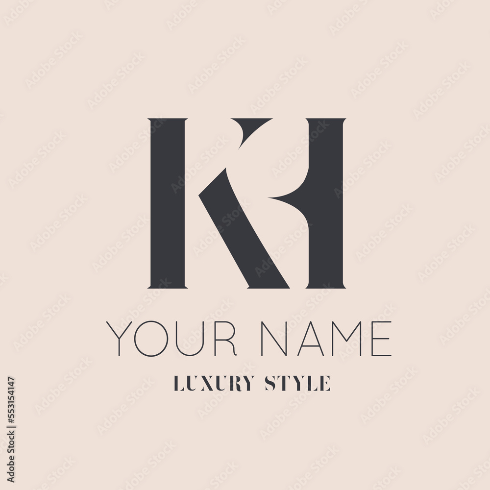 KH monogram logo signature icon.Alphabet initials isolated on light fund.Serif letter k, letter h.Lettering sign.Fashion, beauty boutique, deco design style characters.Elegant typography. KH monogram logo signature icon.Alphabet initials isolated on light fund.Serif letter k, letter h.Lettering sign.Fashion, beauty boutique, deco design style characters.Elegant typography.