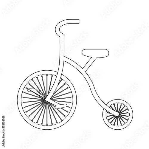 circus bike icon vector