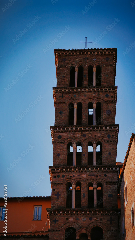 Old medieval tower in Rome