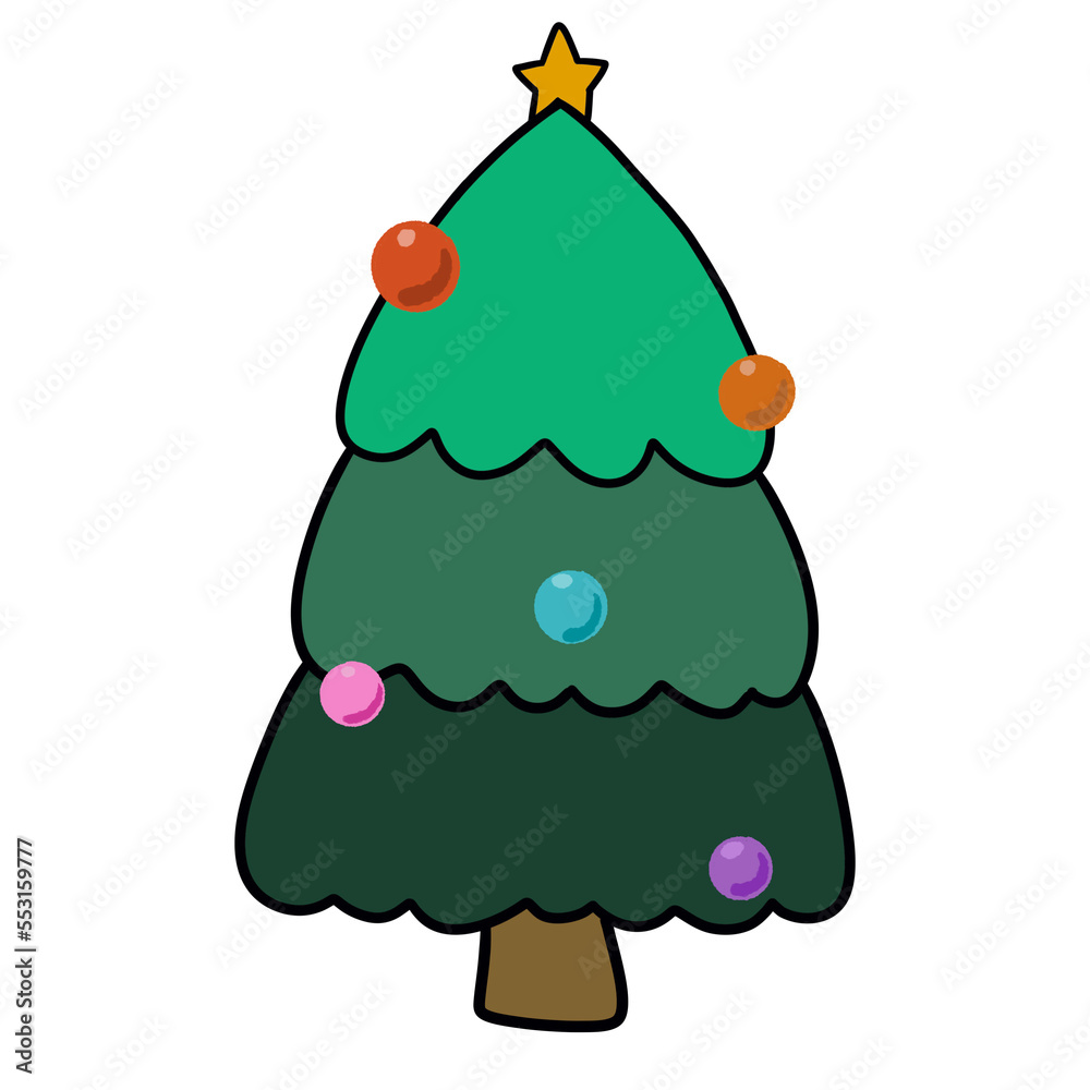 Christmas tree cute graphic png Christmas tree cute graphic png