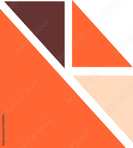 Geometric Corner Shape Vector