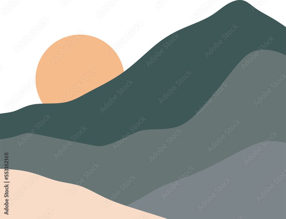 Mountain Boho Art Illustrations Mountain Boho Art Illustrations